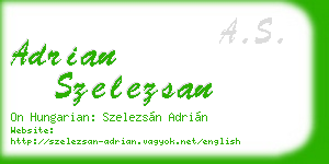 adrian szelezsan business card